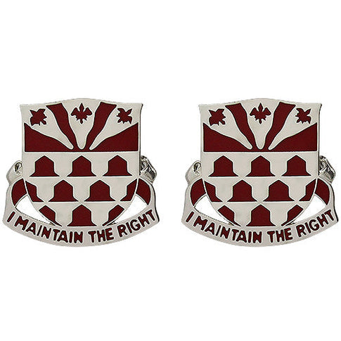 307th Engineer Battalion Unit Crest (I Maintain the Right) - Sold in Pairs
