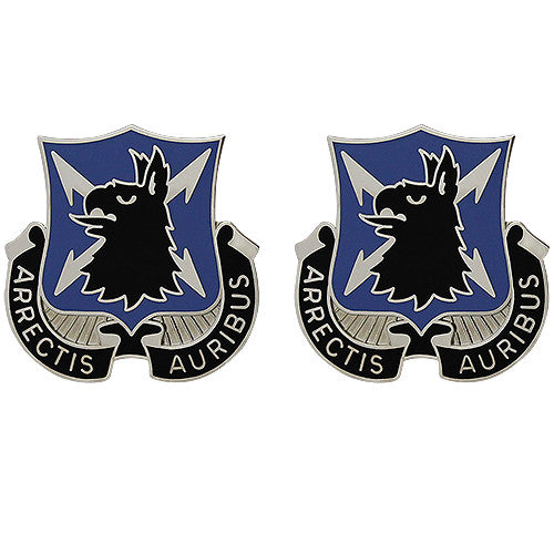 310th Military Intelligence Battalion Unit Crest (Arrectis Auribus) Army Unit Crests 