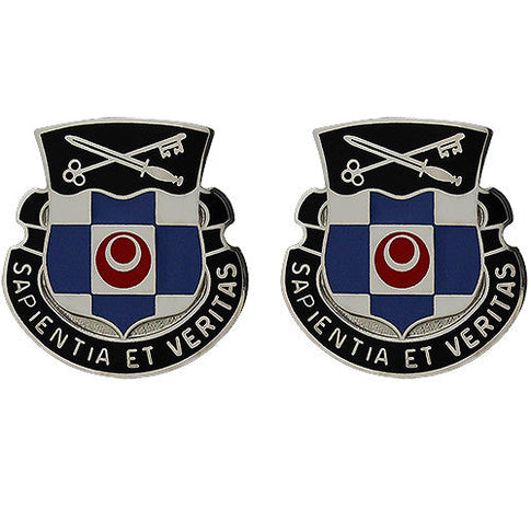 314th Military Intelligence Battalion Unit Crest (Sapientia Et Veritas) - Sold in Pairs