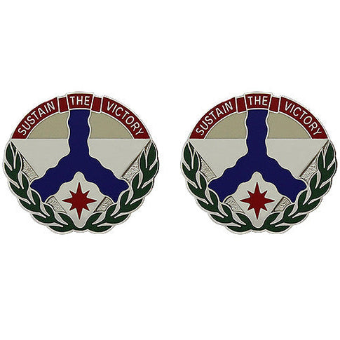 316th Sustainment Command Unit Crest (Sustain the Victory) - Sold in Pairs