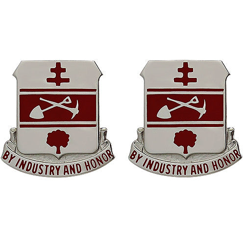 317th Engineer Battalion Unit Crest (By Industry and Honor) Army Unit Crests 