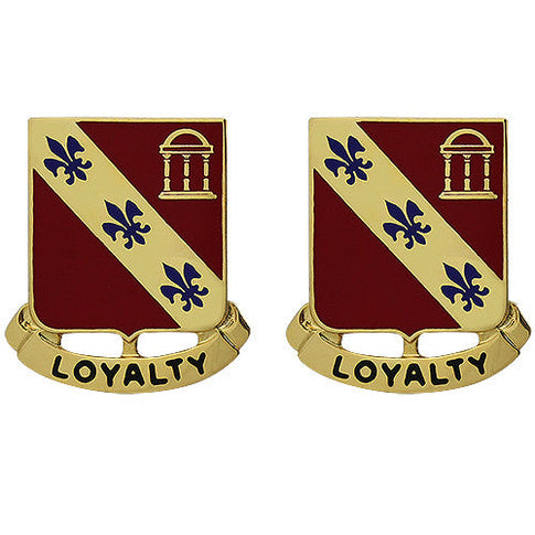 319th Field Artillery Regiment Unit Crest (Loyalty) - Sold in Pairs