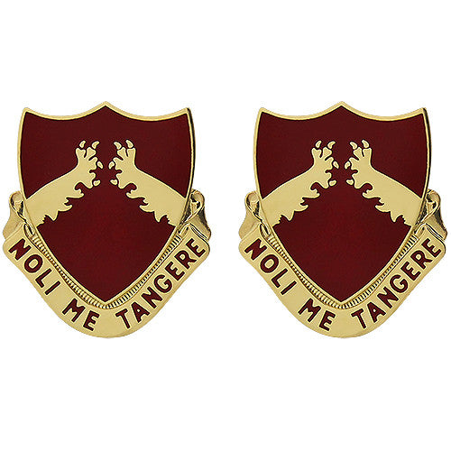 321st Field Artillery Regiment Unit Crest (Noli Me Tangere) Army Unit Crests 