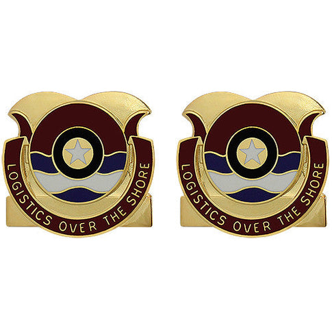 348th Transportation Battalion Unit Crest (Logistics Over the Shore) - Sold in Pairs