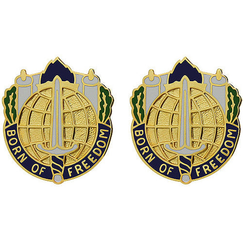 351st Civil Affairs Command Unit Crest (Born of Freedom) - Sold in Pairs