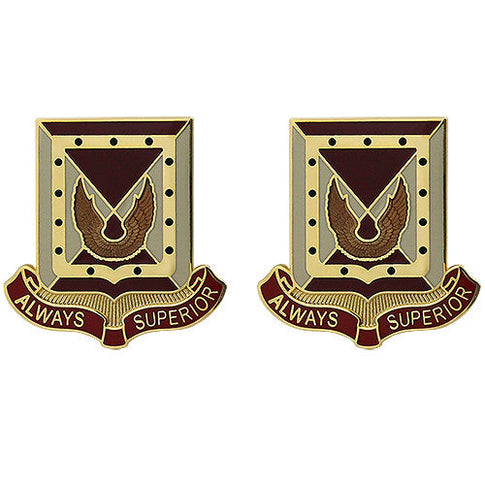 351st Support Battalion Unit Crest (Always Superior) - Sold in Pairs