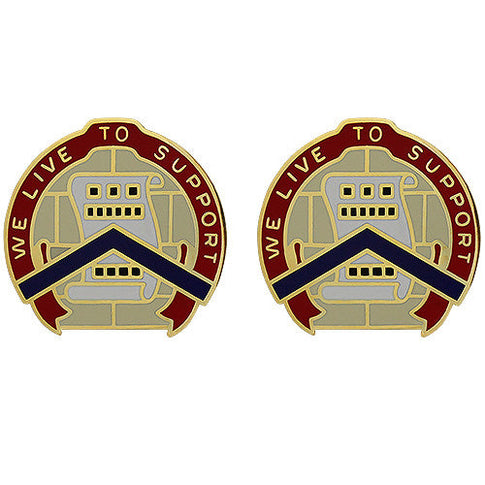364th Sustainment Command Unit Crest (We Live to Support) - Sold in Pairs