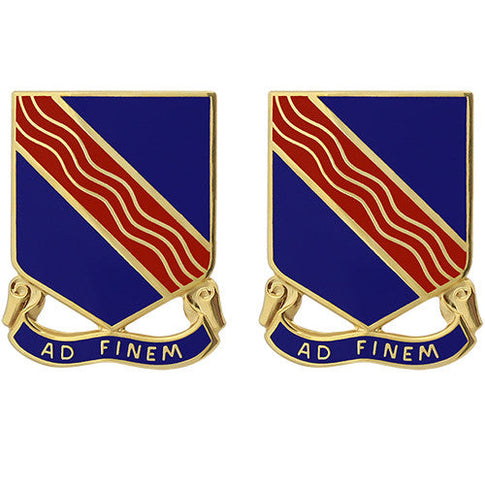 379th Regiment Unit Crest (Ad Finem) - Sold in Pairs