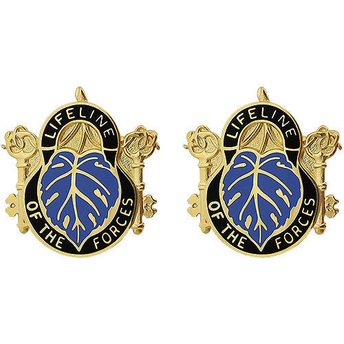 383rd Quartermaster Battalion Unit Crest (Lifeline of the Forces) Army Unit Crests 