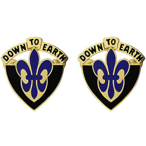 389th Engineer Battalion Unit Crest (Down to Earth) Army Unit Crests 