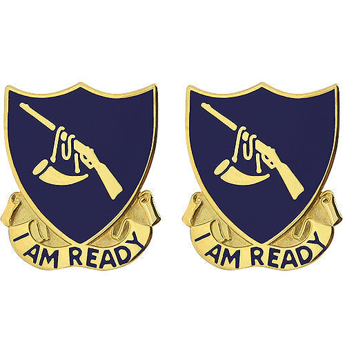 399th Regiment Unit Crest (I Am Ready) Army Unit Crests 