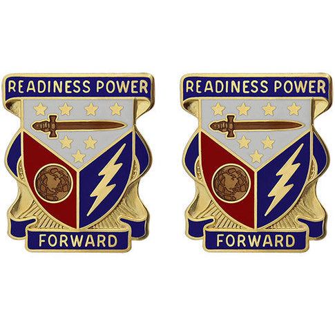402nd Support Brigade Unit Crest (Readiness Power Forward) - Sold in Pairs