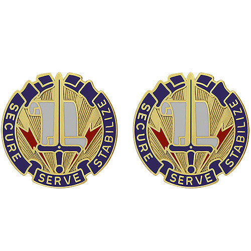405th Civil Affairs Battalion Unit Crest (Secure Serve Stabilize) Army Unit Crests 