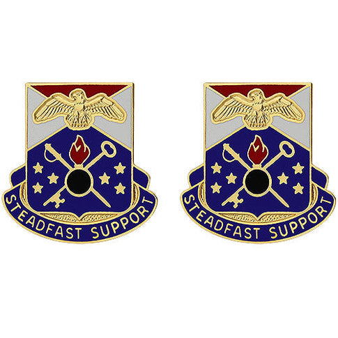 406th Support Brigade Unit Crest (Steadfast Support) - Sold in Pairs