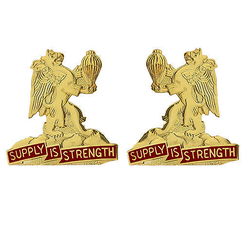 407th Support Battalion Unit Crest (Supply is Strength) Army Unit Crests 