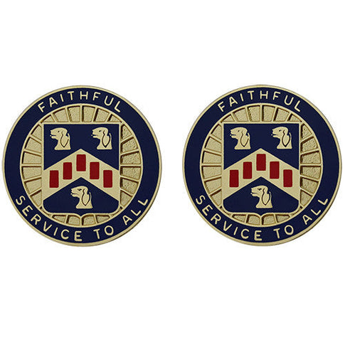 408th Personnel Services Battalion Unit Crest (Faithful Service to All) - Sold in Pairs