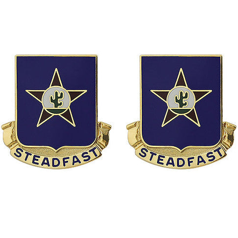 409th Regiment Unit Crest (Steadfast) - Sold in Pairs