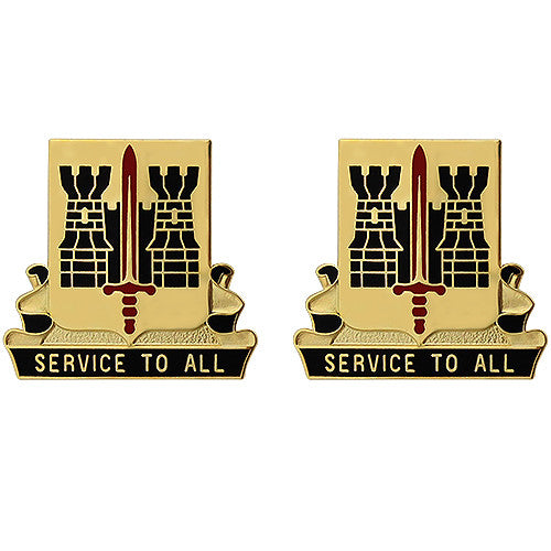 411th Support Battalion Unit Crest (Service to All) Army Unit Crests 