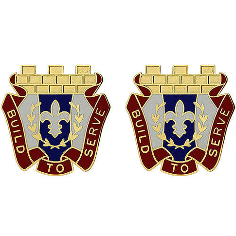 412th Engineer Command Unit Crest (Build to Serve) - Sold in Pairs