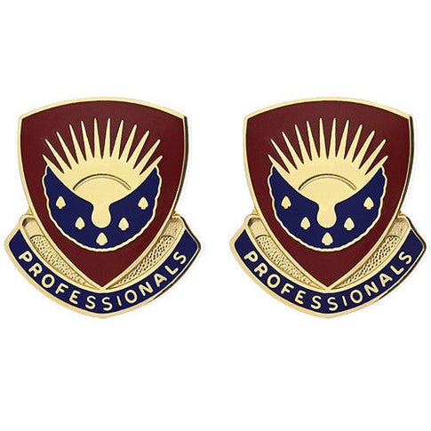 412th Support Battalion Unit Crest (Professionals) - Sold in Pairs