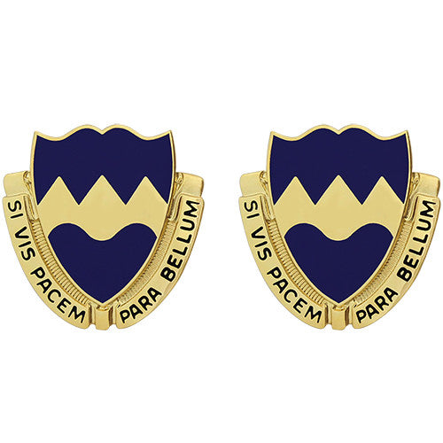 414th Regiment Unit Crest (Si Vis Pacem Para Bellum) Army Unit Crests 