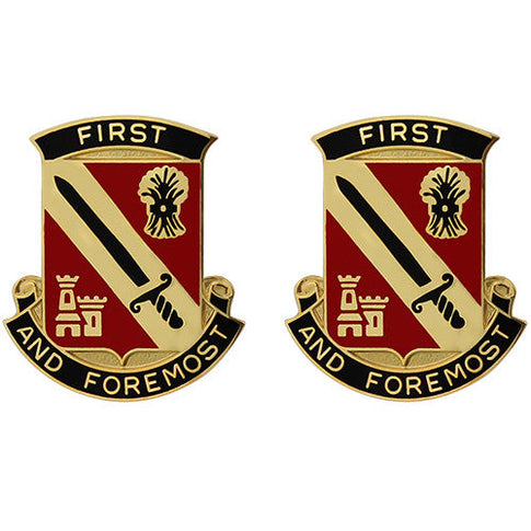 414th Support Battalion Unit Crest (First and Foremost) - Sold in Pairs