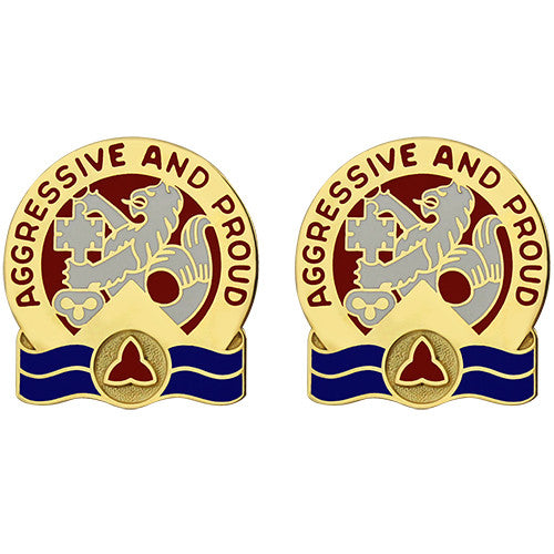 416th Engineer Group Unit Crest (Aggressive and Proud) Army Unit Crests 