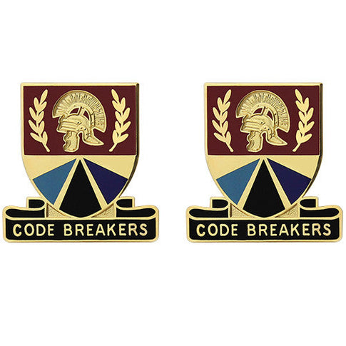 420th Transportation Battalion Unit Crest (Code Breakers) - Sold in Pairs