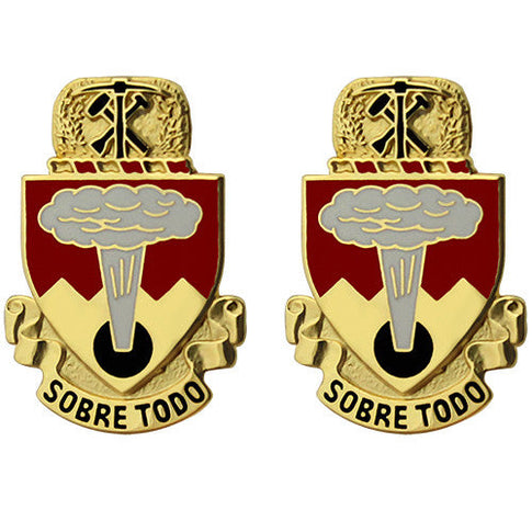 421st Regiment Unit Crest (Sobre Todo) - Sold in Pairs