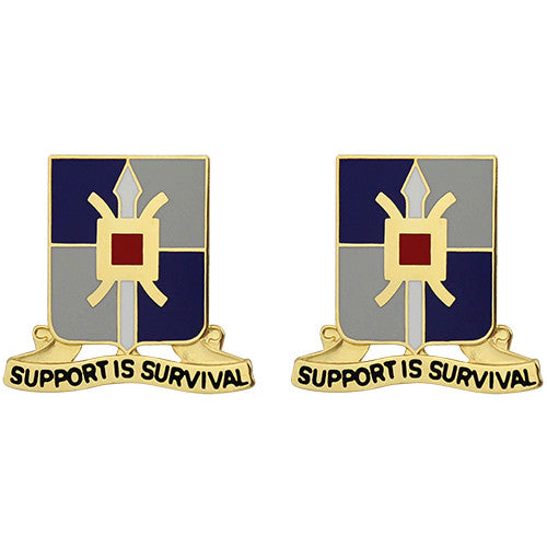 429th Support Battalion Unit Crest (Support is Survival) Army Unit Crests 