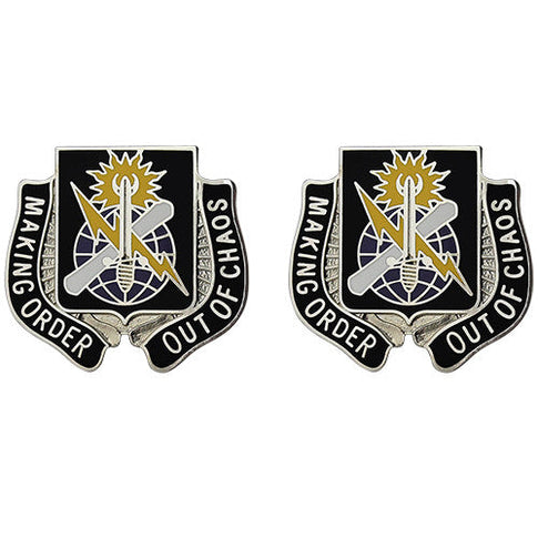 431st Civil Affairs Battalion Unit Crest (Making Order Out of Chaos) - Sold in Pairs