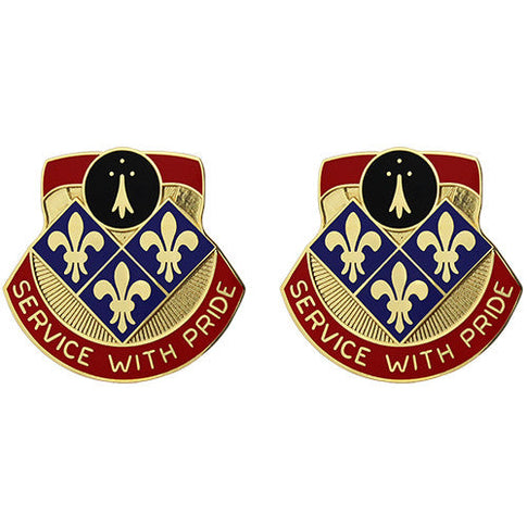 434th Field Artillery Brigade Unit Crest (Service with Pride) - Sold in Pairs