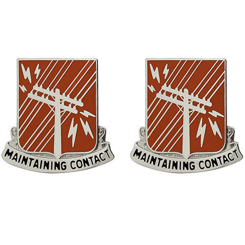 440th Signal Battalion Unit Crest (Maintaining Contact) - Sold in Pairs