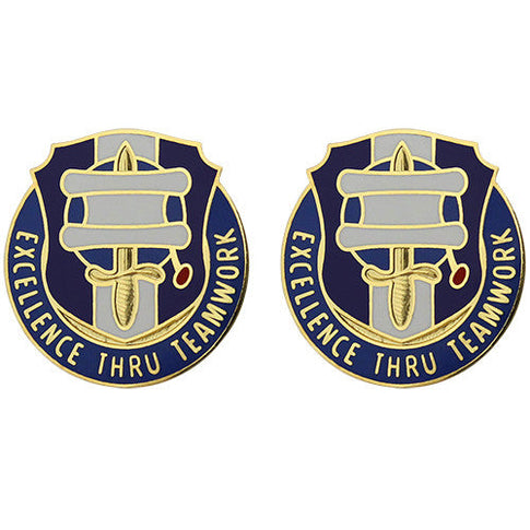 448th Civil Affairs Battalion Unit Crest (Excellence Thru Teamwork) - Sold in Pairs