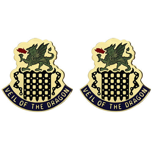 468th Chemical Battalion Unit Crest (Veil of the Dragon) Army Unit Crests 