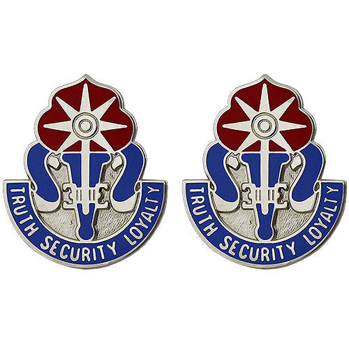 470th Military Intelligence Brigade Unit Crest (Truth Security Loyalty) Army Unit Crests 