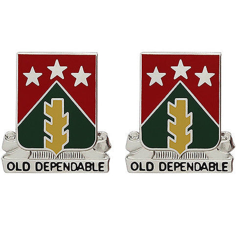 473rd Quartermaster Battalion Unit Crest (Old Dependable) - Sold in Pairs
