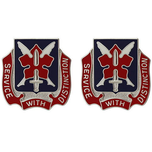 478th Personnel Services Battalion Unit Crest (Service with Distinction) - Sold in Pairs