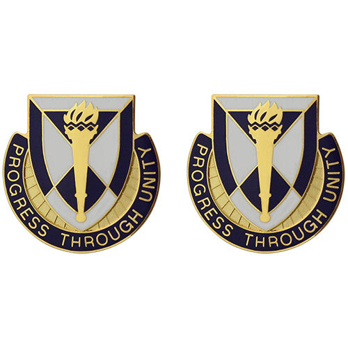 490th Civil Affairs Battalion Unit Crest (Progress Through Unity) Army Unit Crests 