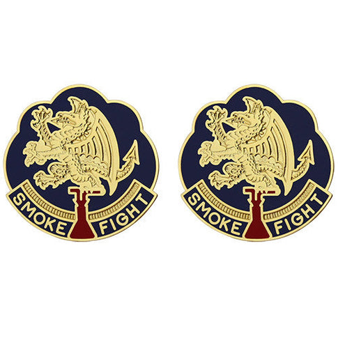 490th Chemical Battalion Unit Crest (Smoke Fight) - Sold in Pairs