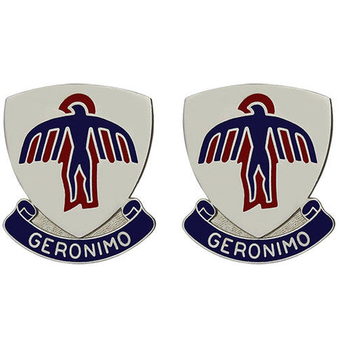501st Infantry Regiment Unit Crest (Geronimo) - Sold in Pairs