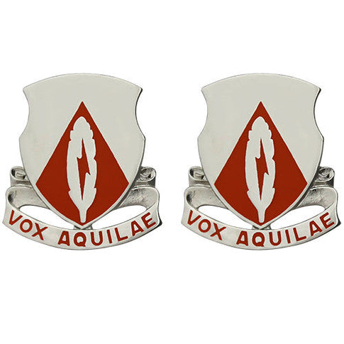 501st Signal Battalion Unit Crest (Vox Aquilae) - Sold in Pairs