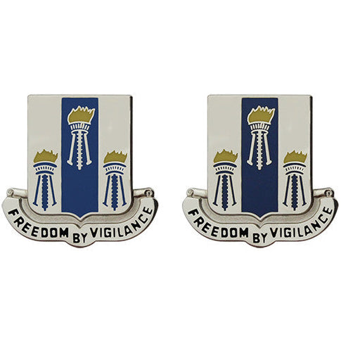 502nd Military Intelligence Battalion Unit Crest (Freedom by Vigilance) - Sold in Pairs