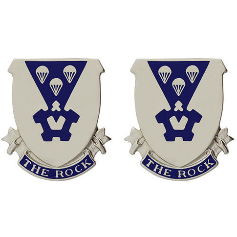 503rd Infantry Regiment Unit Crest (The Rock) - Sold in Pairs