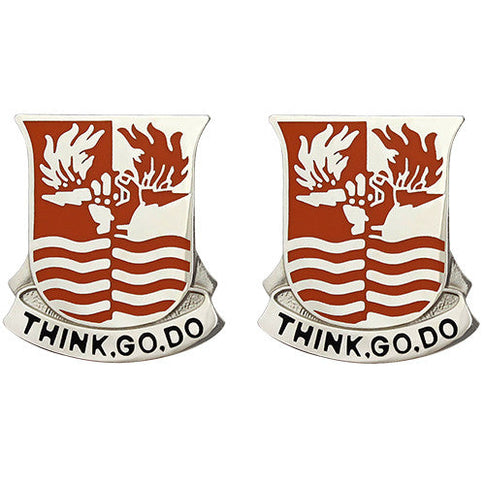 504th Signal Battalion Unit Crest (Think, Go, Do) - Sold in Pairs