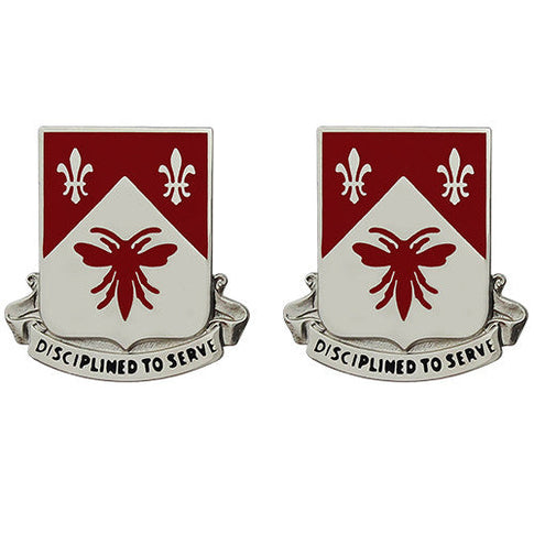 505th Engineer Battalion Unit Crest (Disciplined to Serve) - Sold in Pairs
