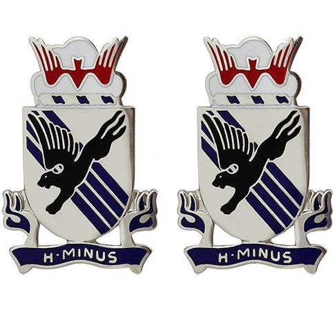 505th Infantry Regiment Unit Crest (H-Minus) - Sold in Pairs