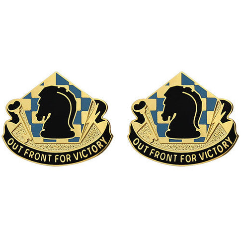 505th Military Intelligence Group Unit Crest (Out Front for Victory) - Sold in Pairs