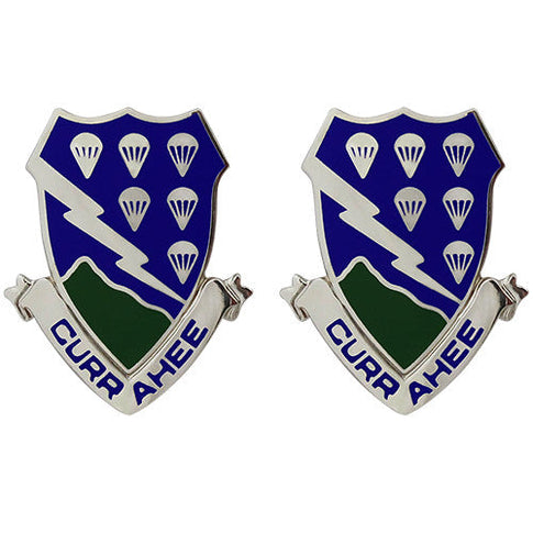 506th Infantry Regiment Unit Crest (Currahee) - Sold in Pairs