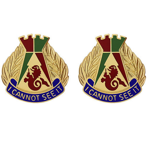 507th Engineer Battalion Unit Crest (I Cannot See It) - Sold in Pairs
